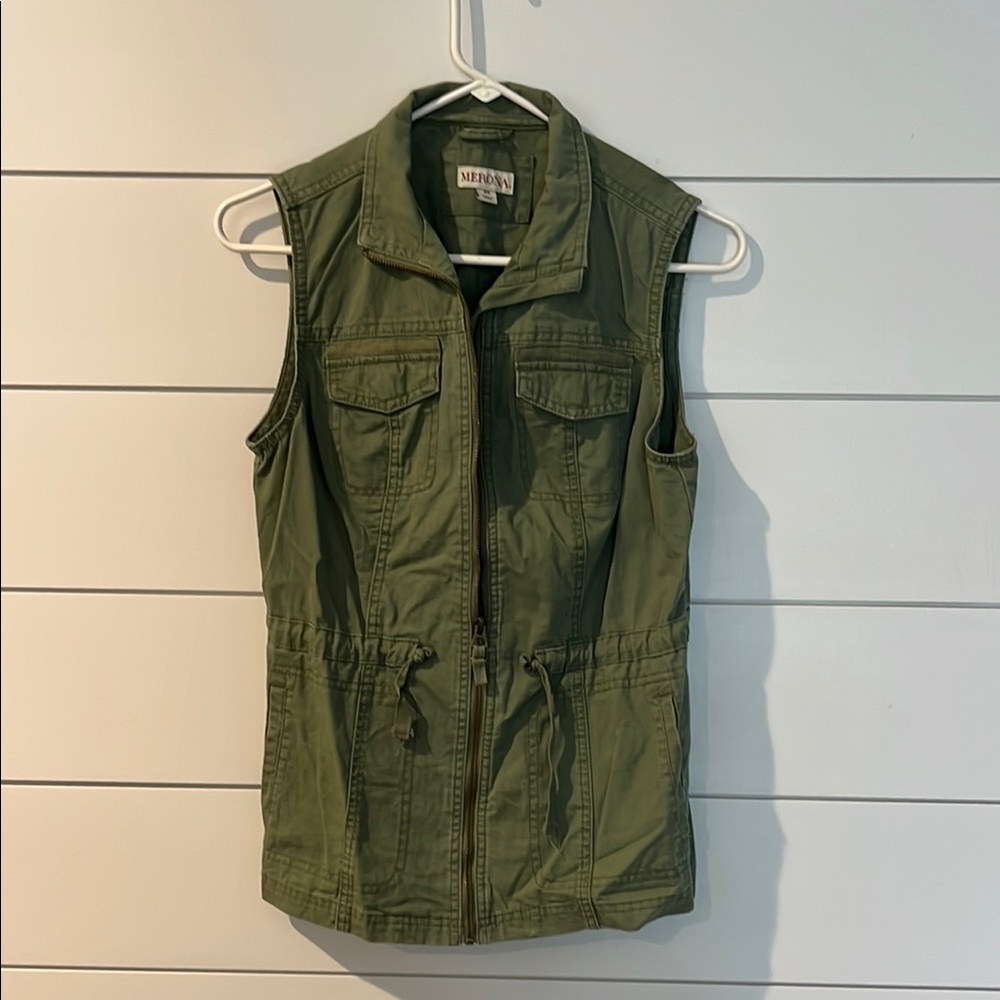 Merona Olive Sleeveless Vest